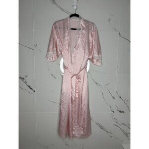 Vintage Barbizon At Home Satin/lace Robe M Romantic Ballet Cottagecore 60’s